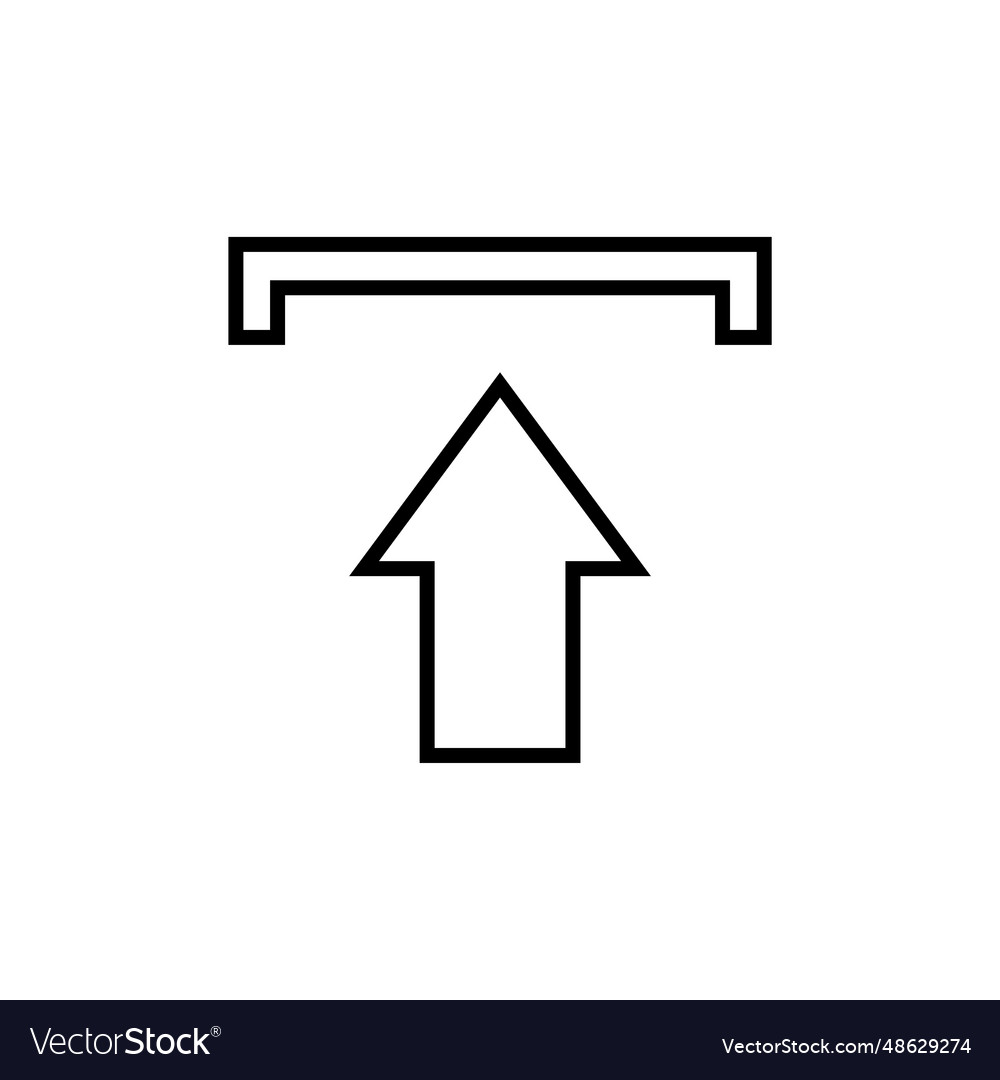 Upload icon vector image Upload icon