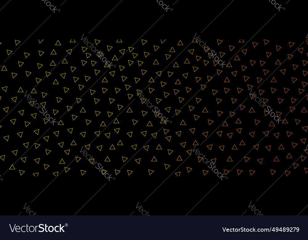 Abstract yellow triangle outlines pattern