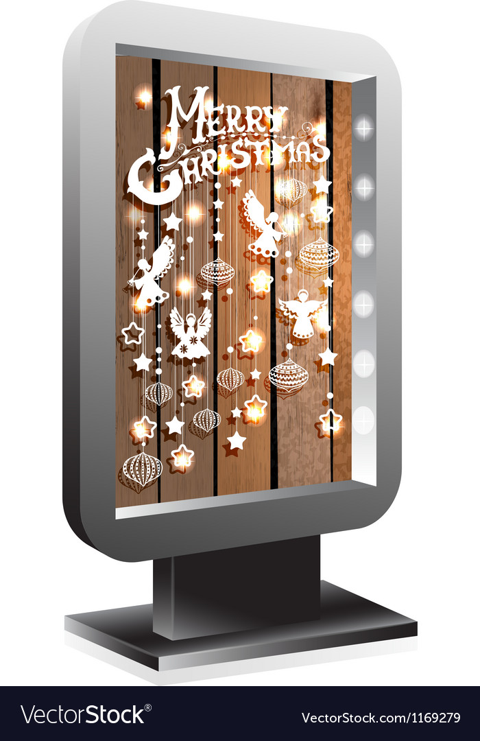 Billboard christmas wood