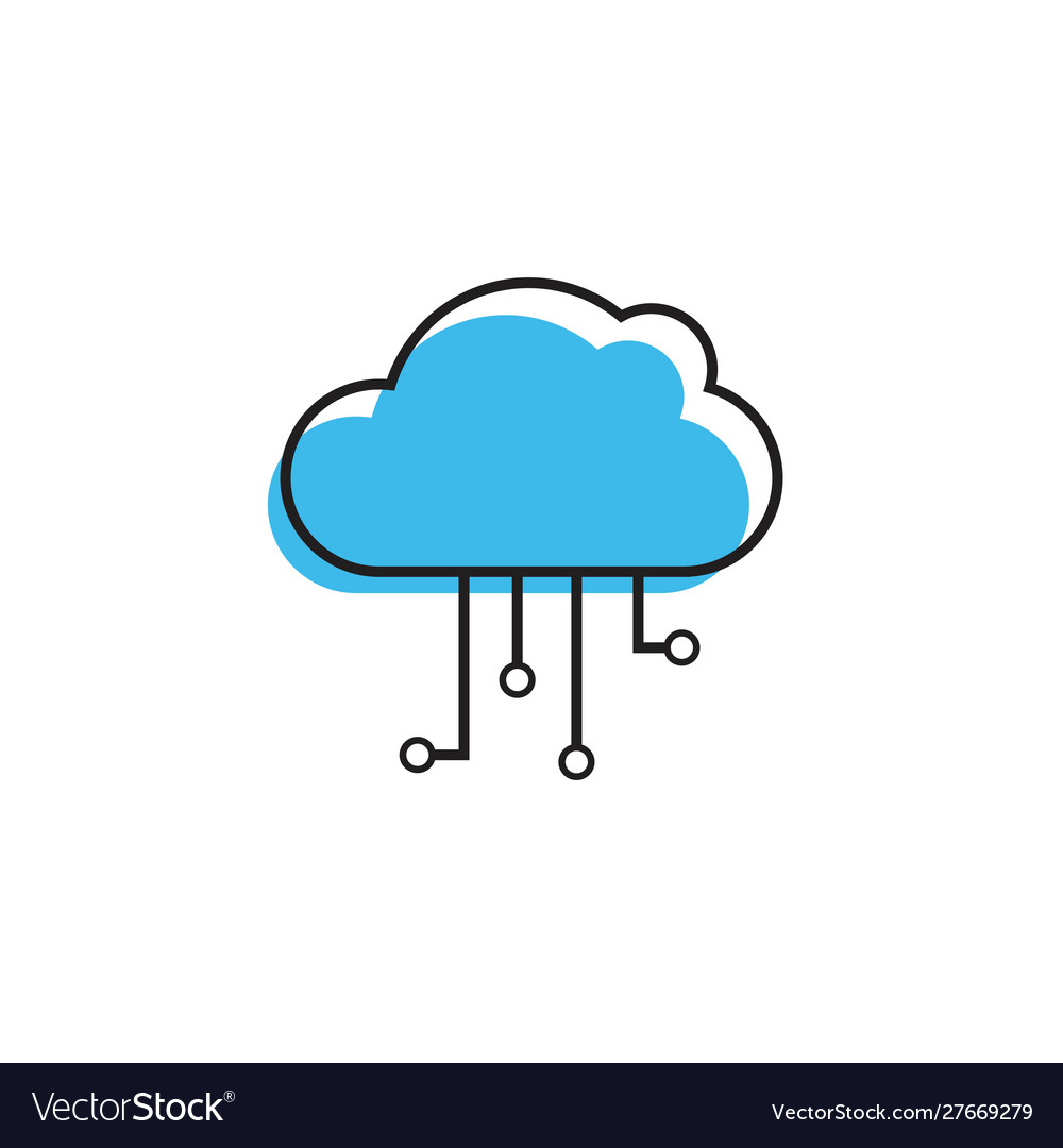 Cloud computing icon
