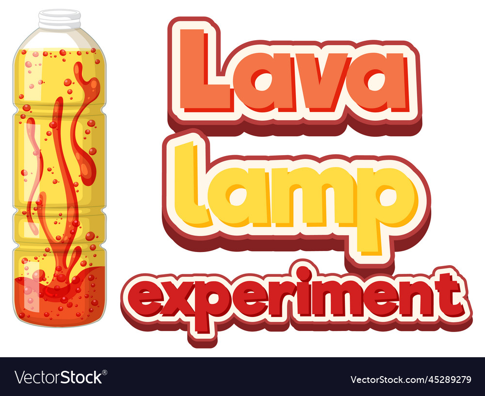 Lava lamp science experiment