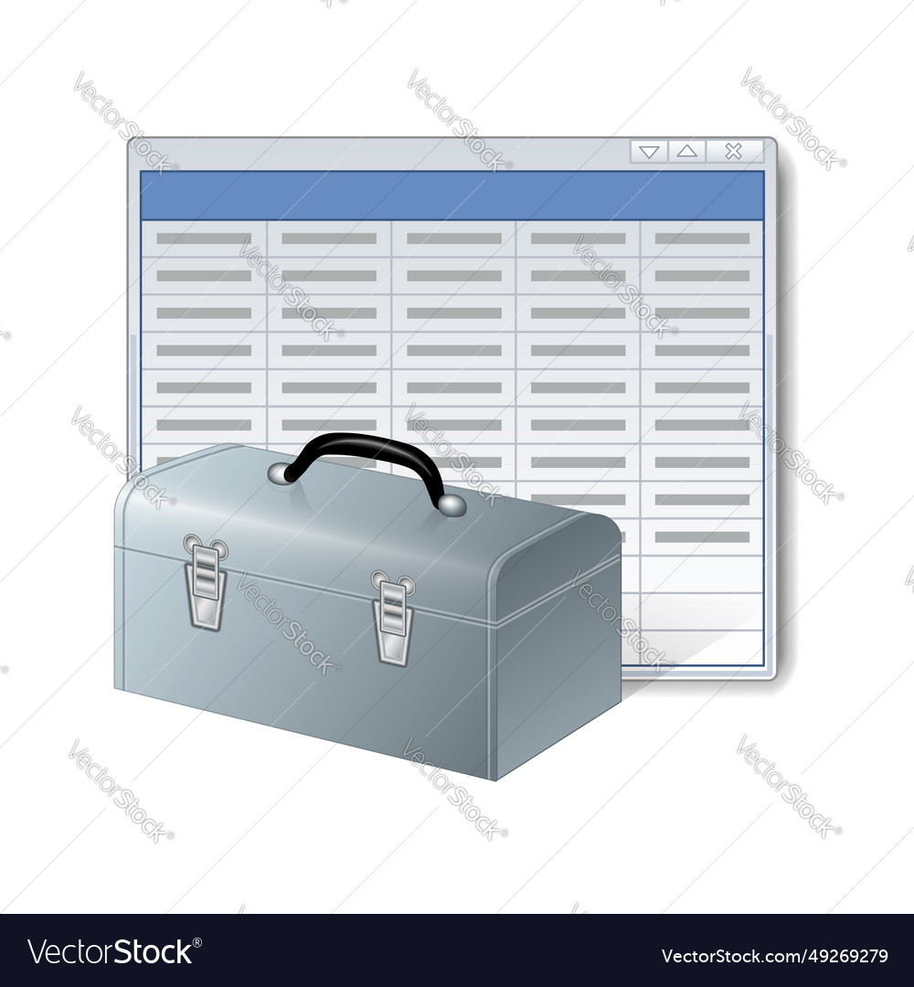 Settings icon or instruction with computer