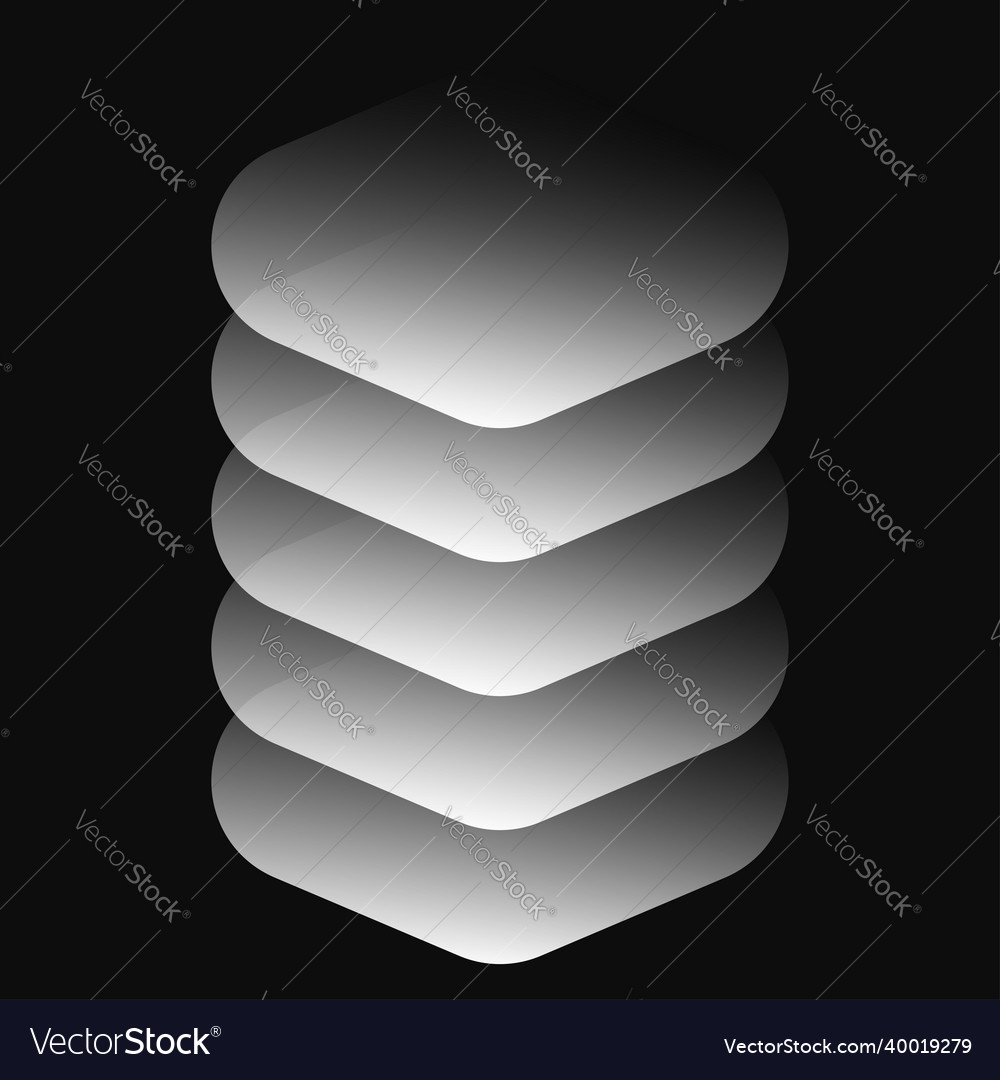 Stacked tower abstract server hdd hosting