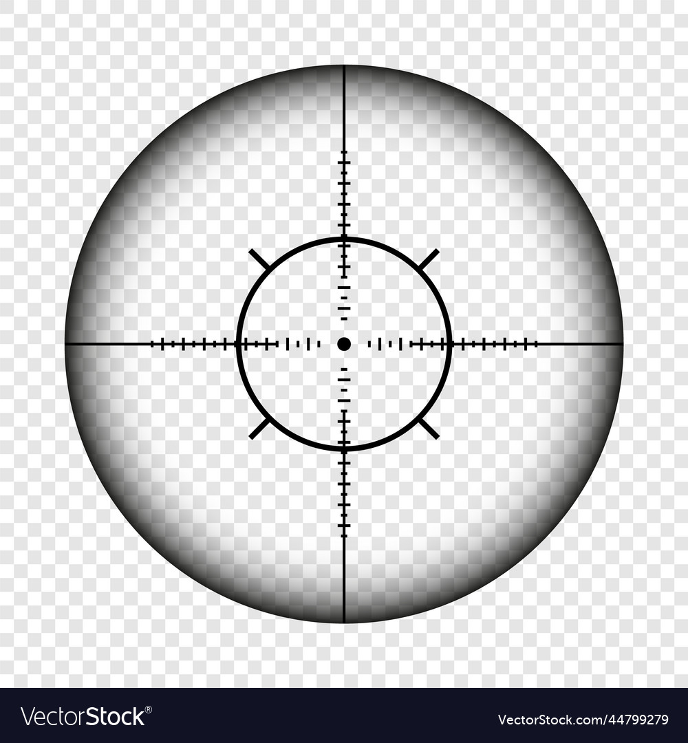 Weapon sight sniper rifle optical scope hunting Vector Image