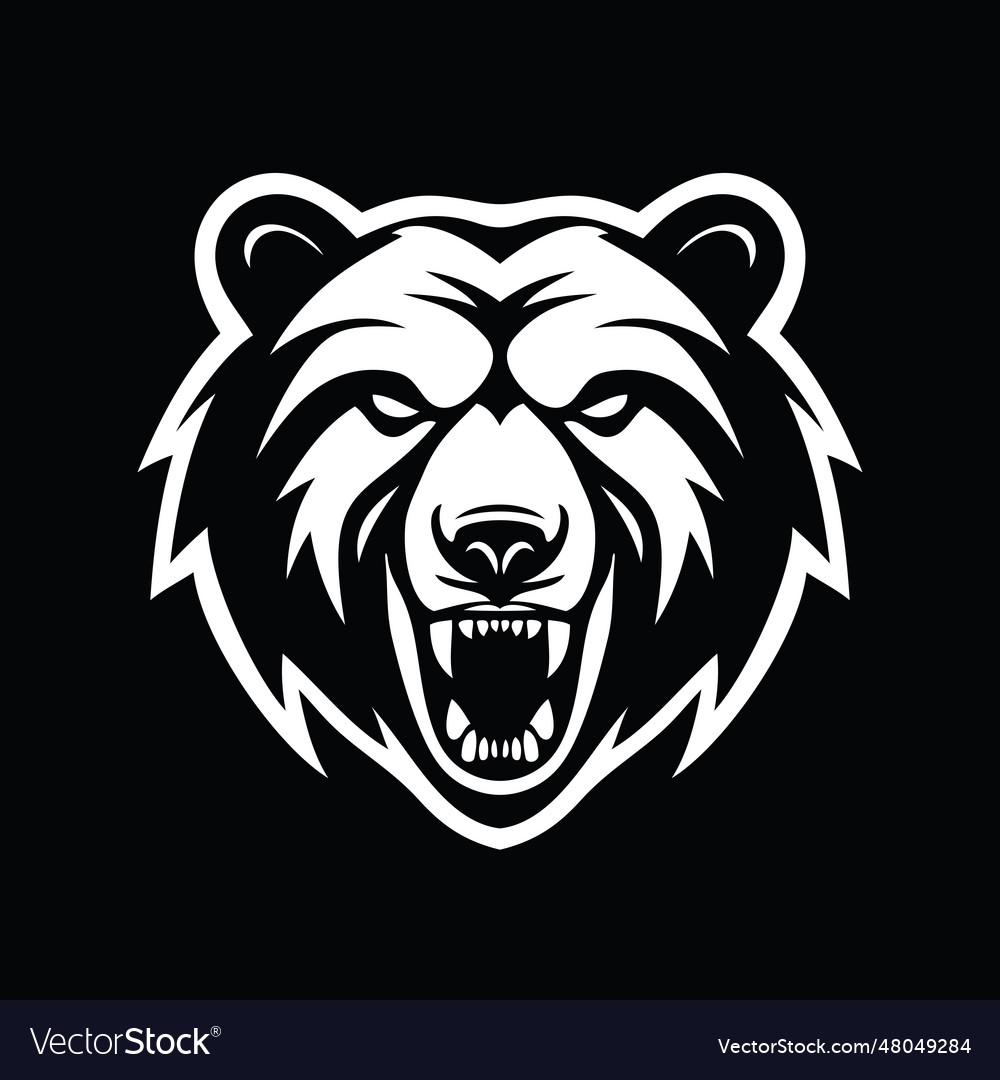 Bear head concept logo