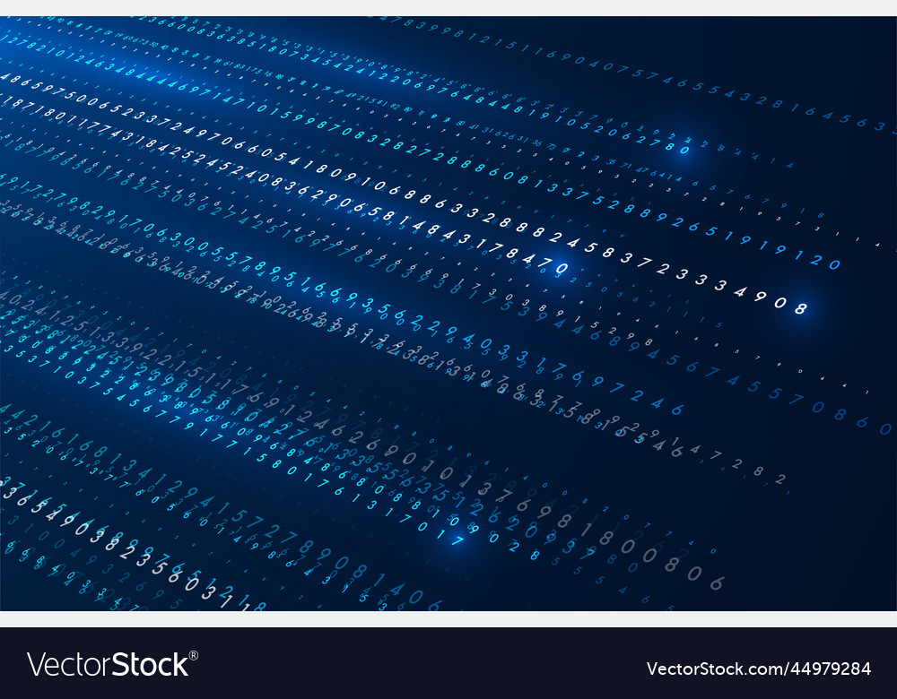 Big data transfer concepts in internet vector image Big data transfer concepts in internet