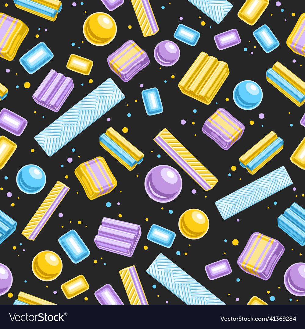 Bubble gum seamless pattern