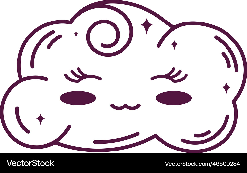 Cute cloud sky Royalty Free Vector Image - VectorStock