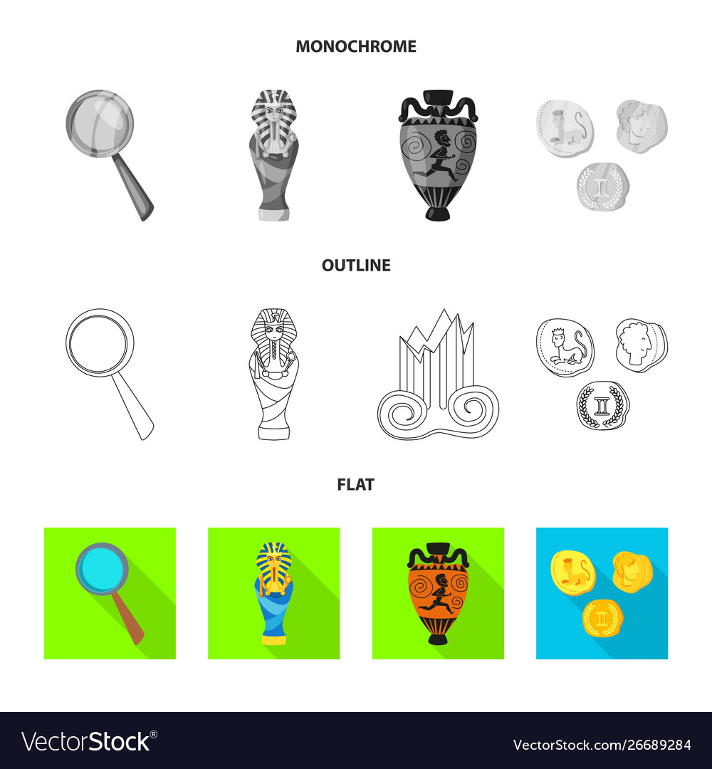 Design story and items icon collection