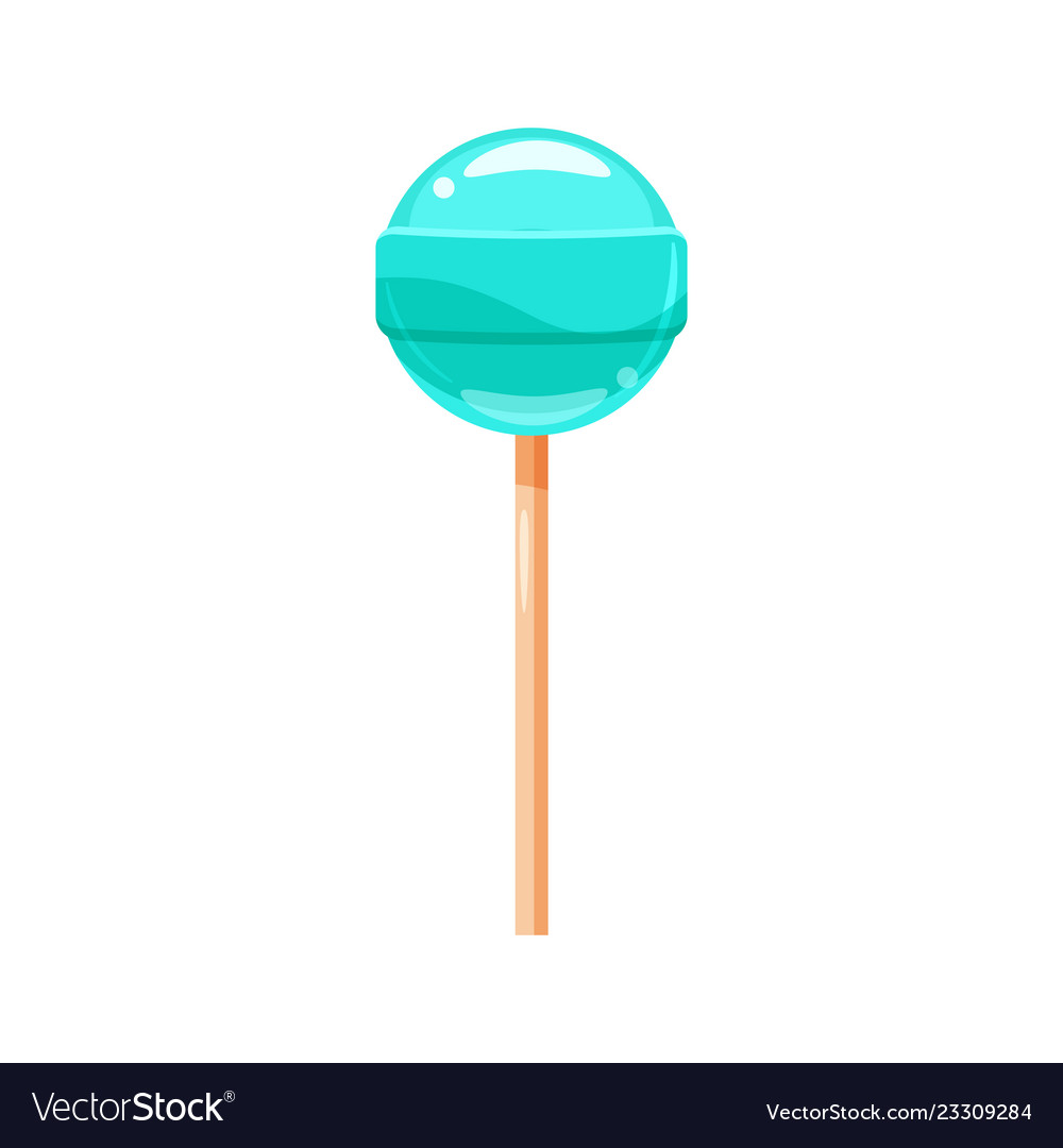 Lollipop candy on a stick sweet color round