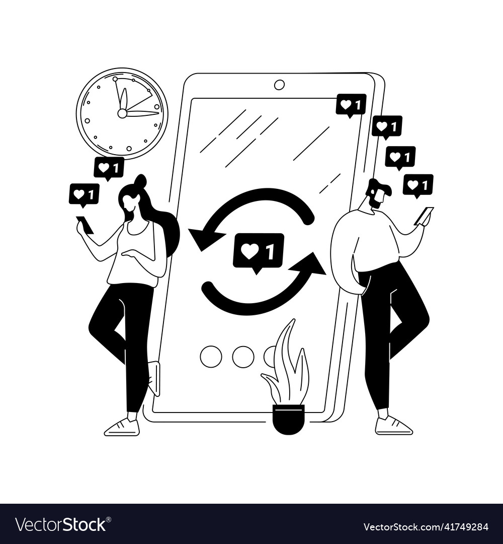 Mindlessly scrolling abstract concept