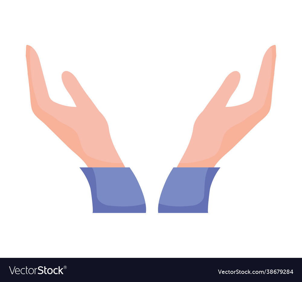 Raised Hands Design Royalty Free Vector Image - Vectorstock