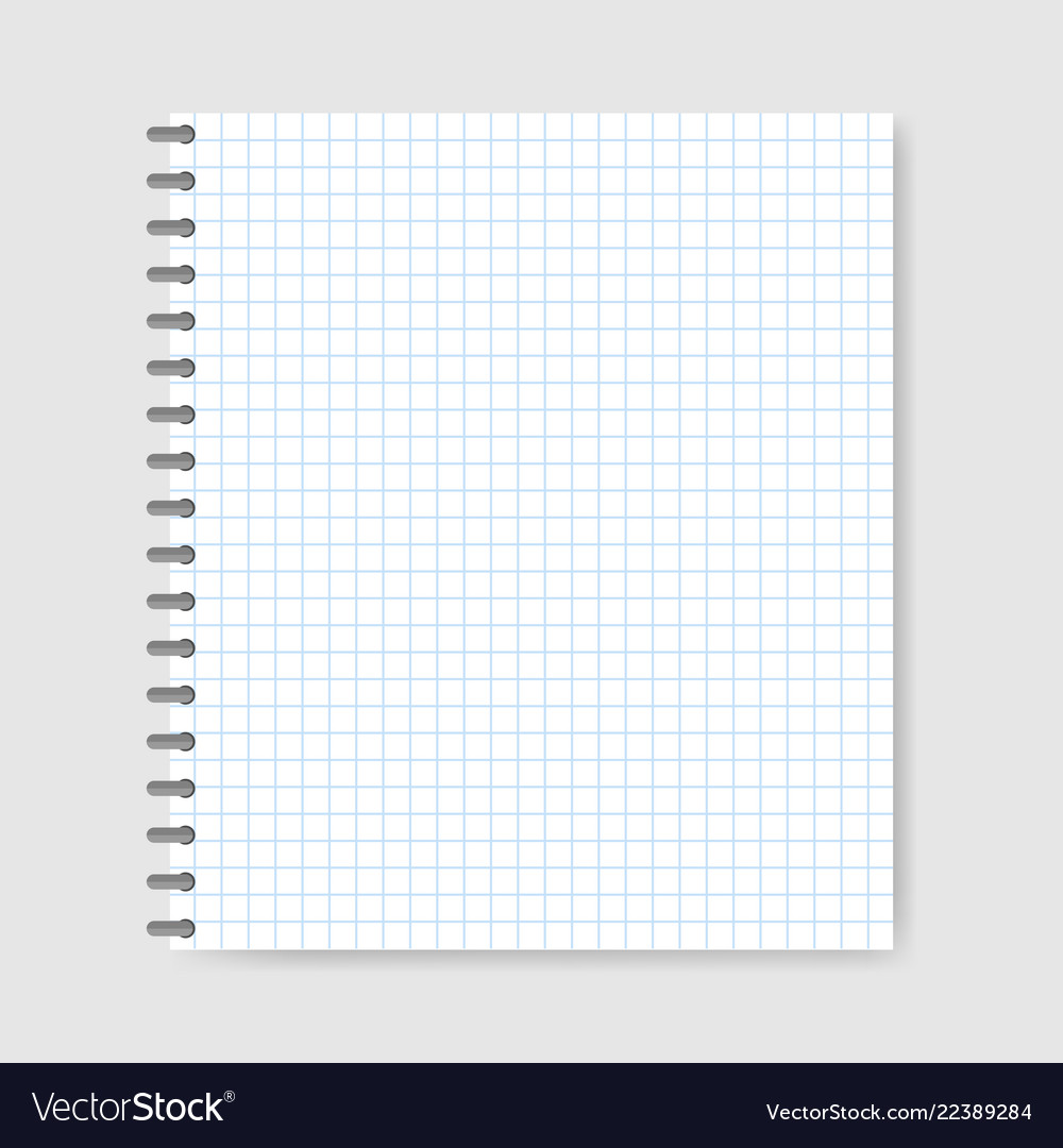 Note book paper Royalty Free Vector Image - VectorStock