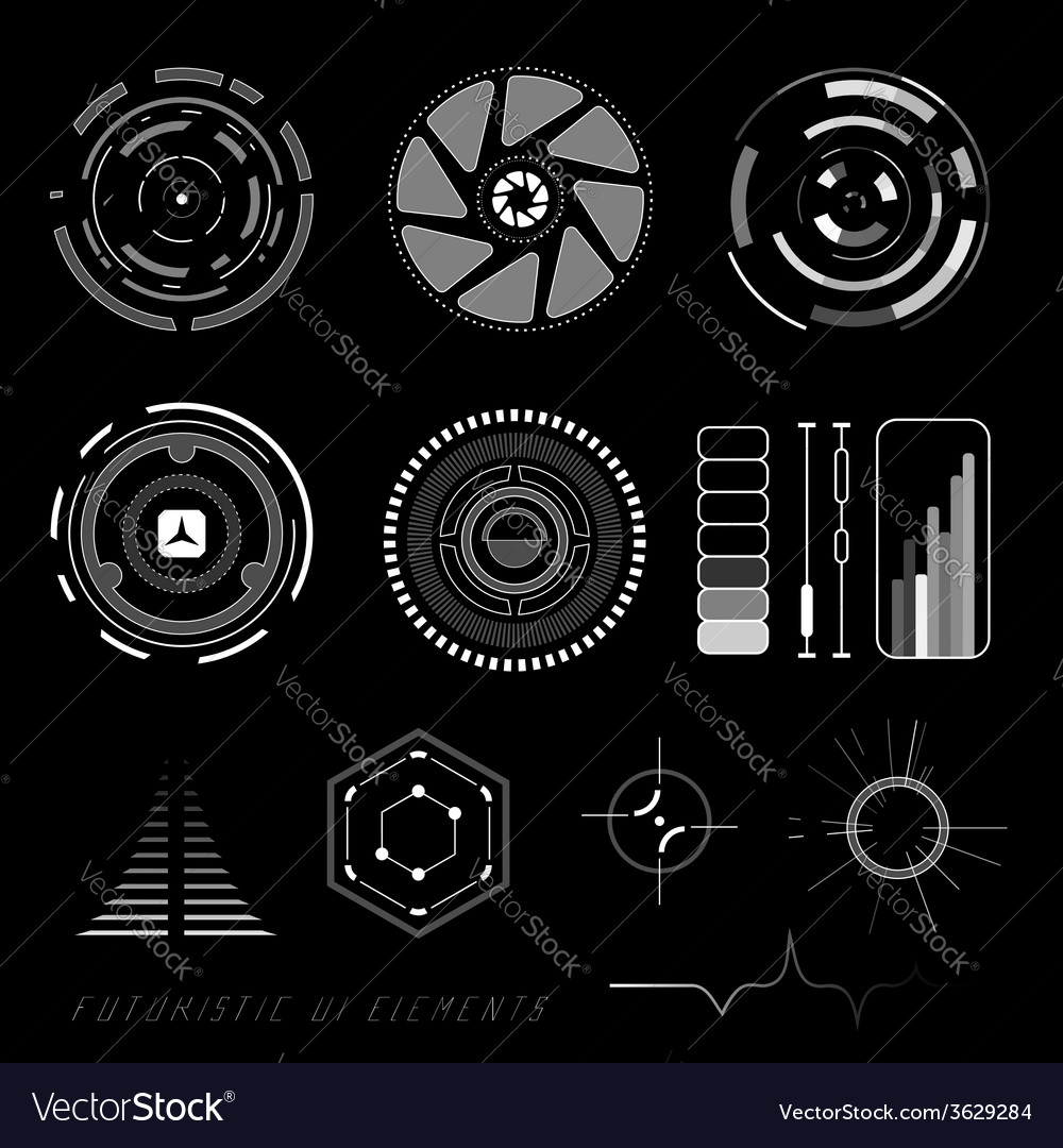 Sci-Fi HUD Interface Elements