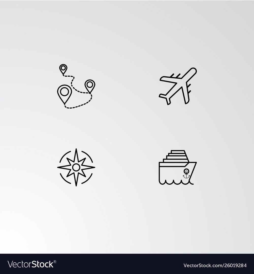 Set 4 perfect icons for navigation
