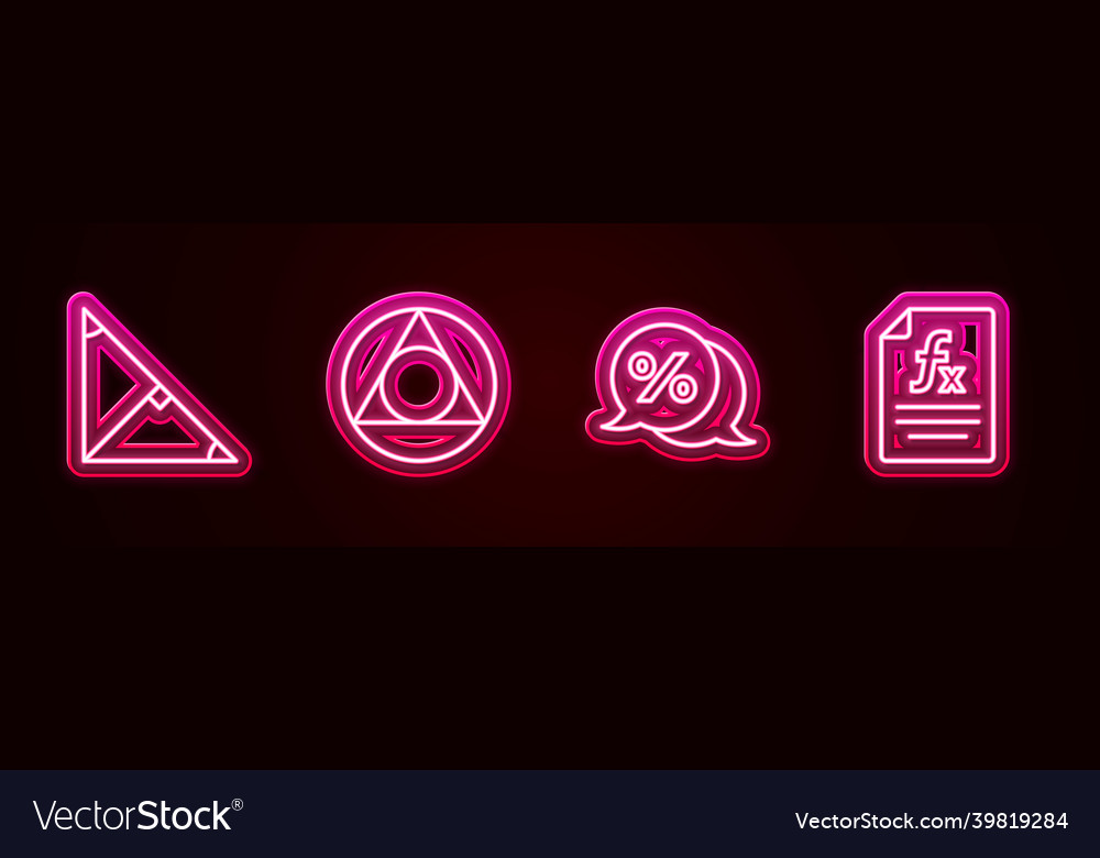 Set line angle bisector of a triangle vector image Set line angle bisector of a triangle