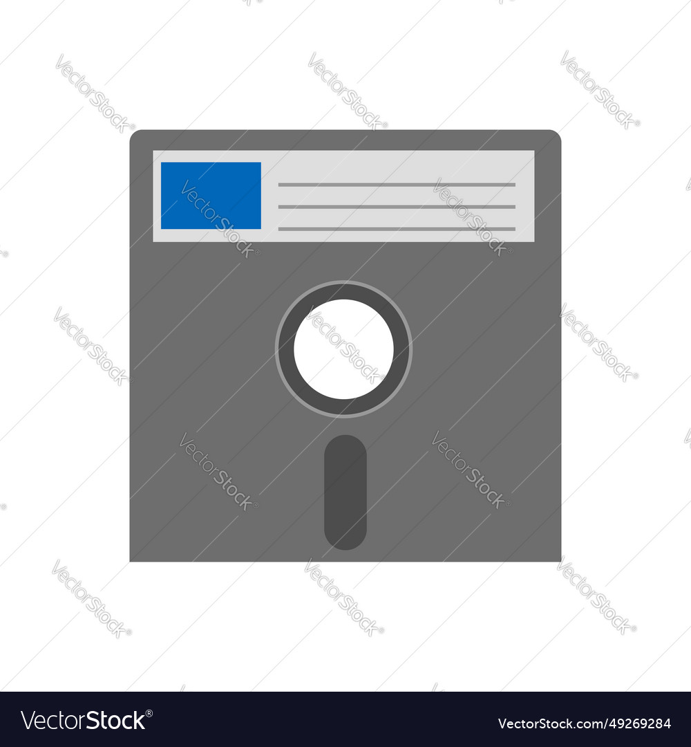Simple floppy disk icon for personal computer Vector Image Simple floppy disk icon for personal computer