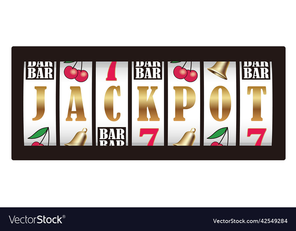 Word jackpot shown on slot machine reels