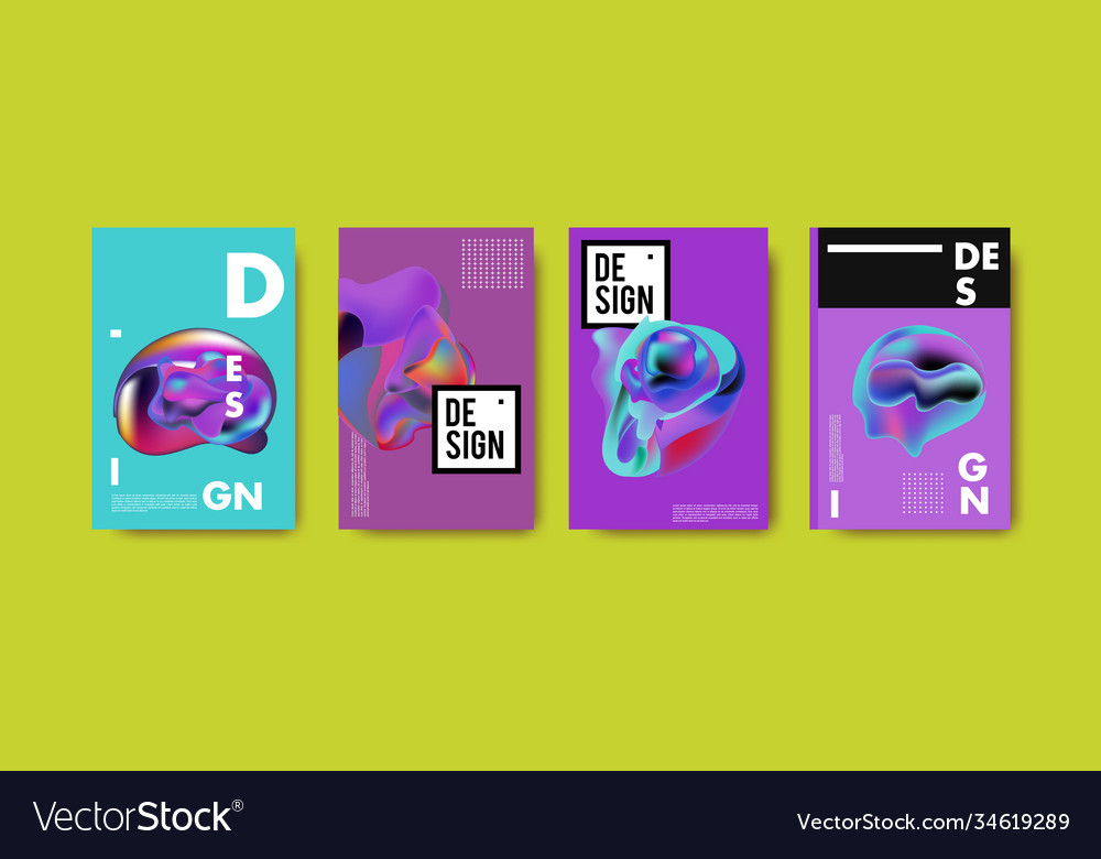 Abstract colorful liquid and fluid pattern
