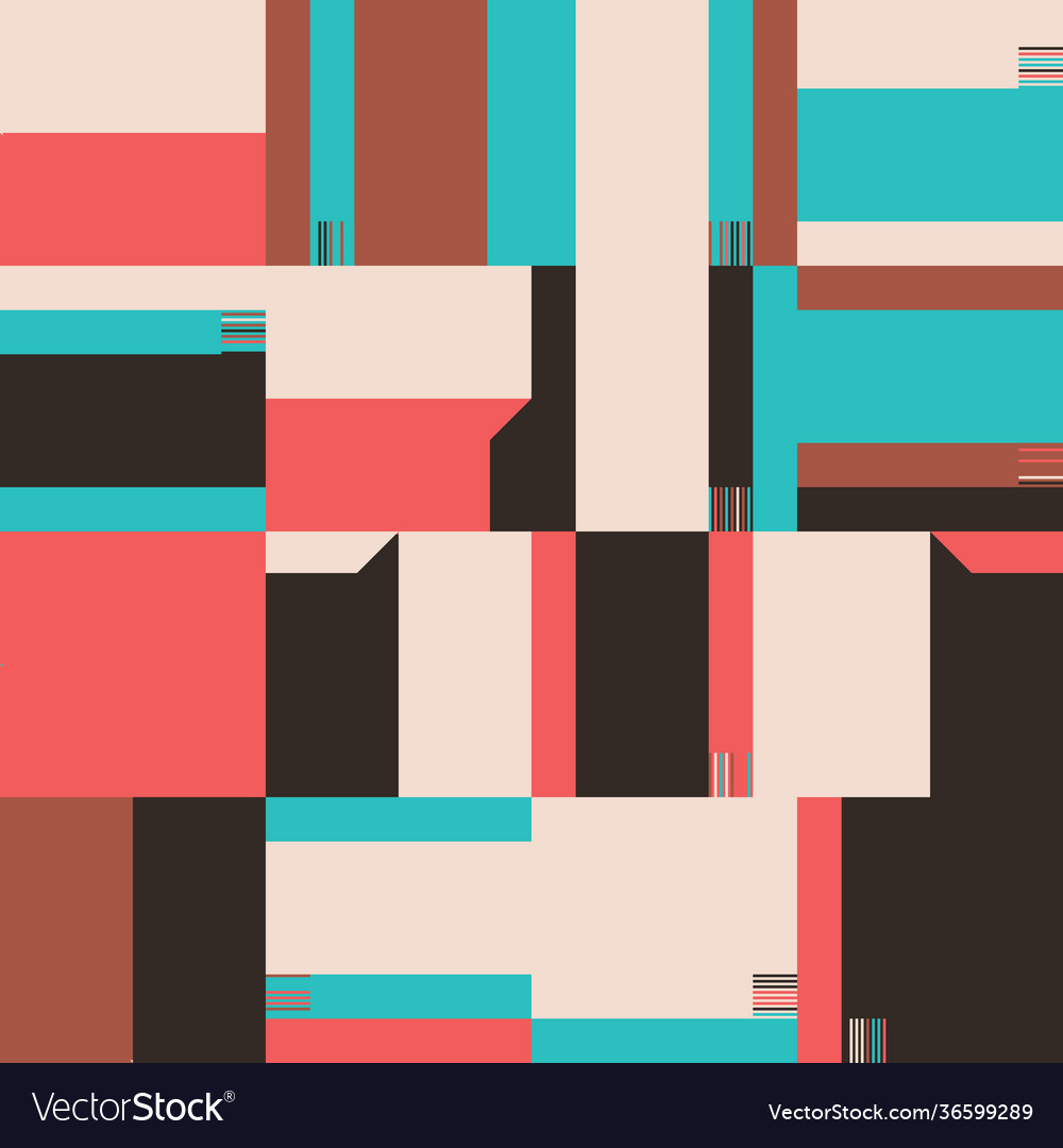 Digital design abstract pattern vector image Digital design abstract pattern