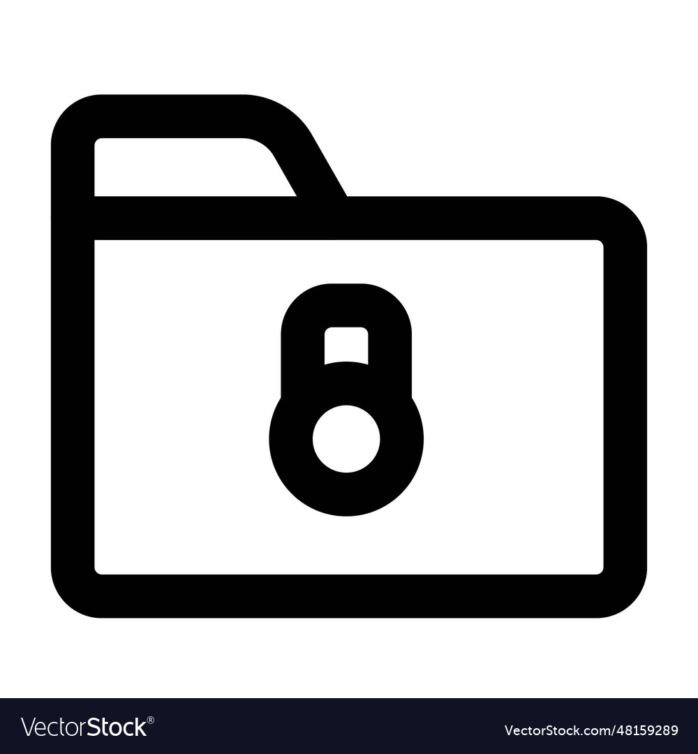 Folder locked for maintaining data privacy