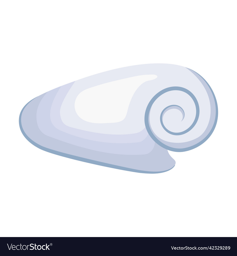 Gray seashell design Royalty Free Vector Image