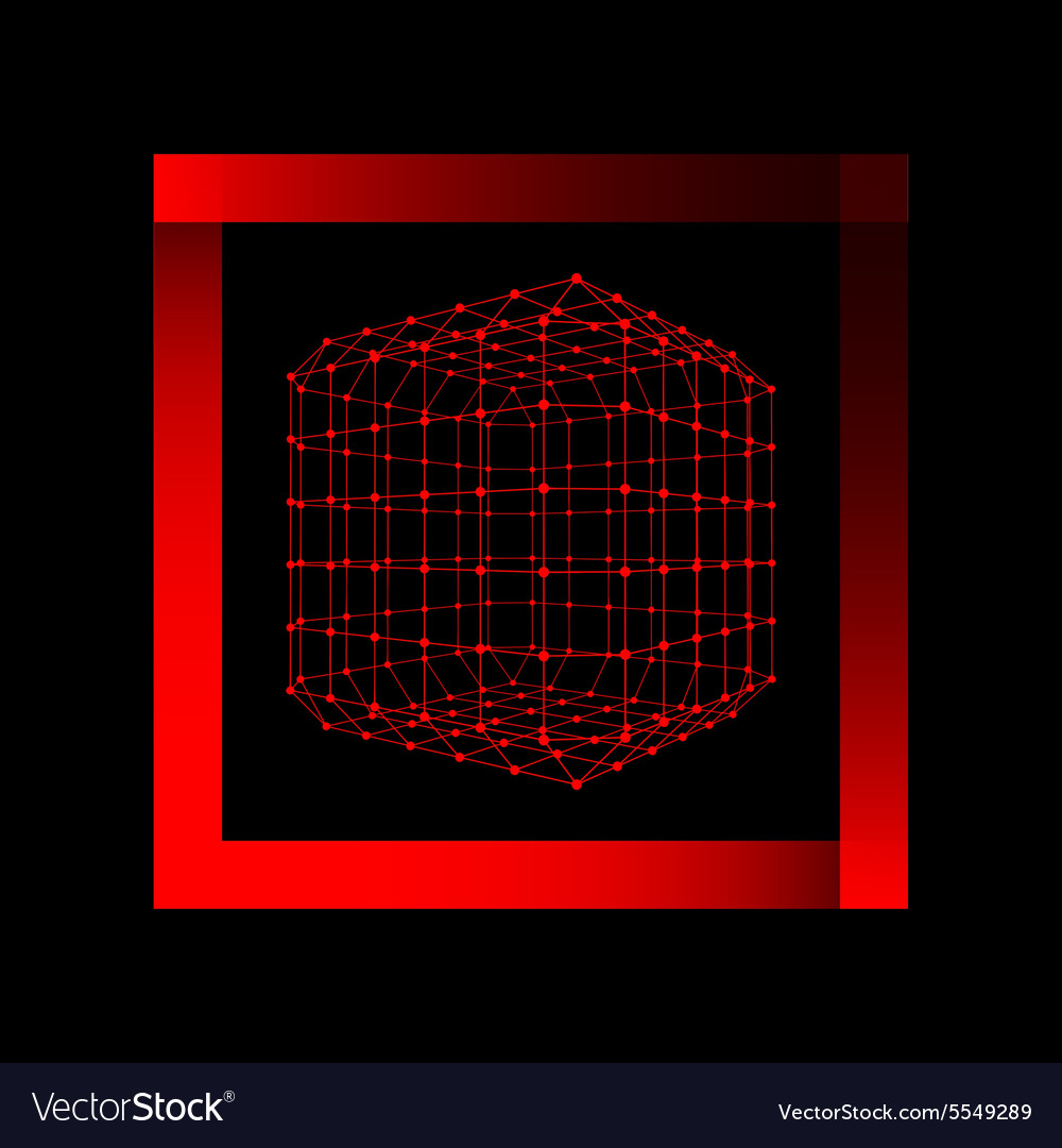 Mesh polygonal background scope of lines and dots