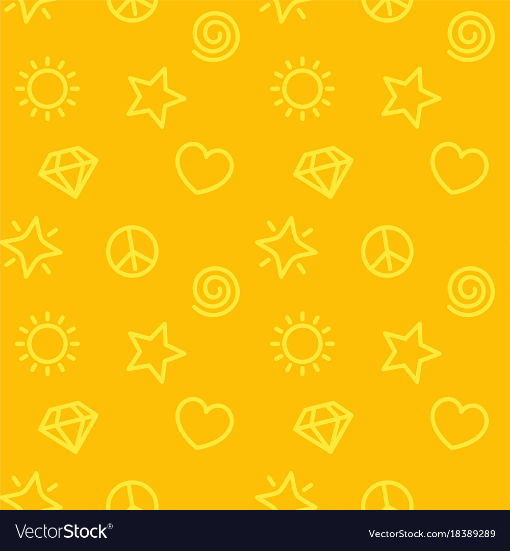 Minimalistic pattern seamless yellow background