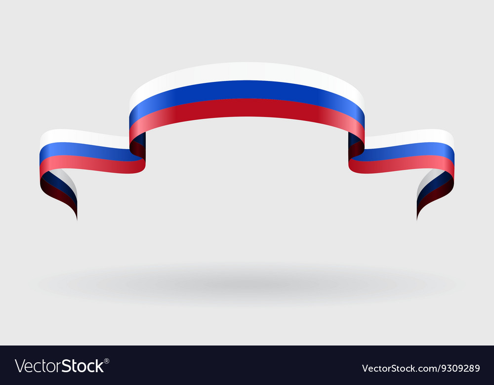 Russian flag graphic Royalty Free Vector Image