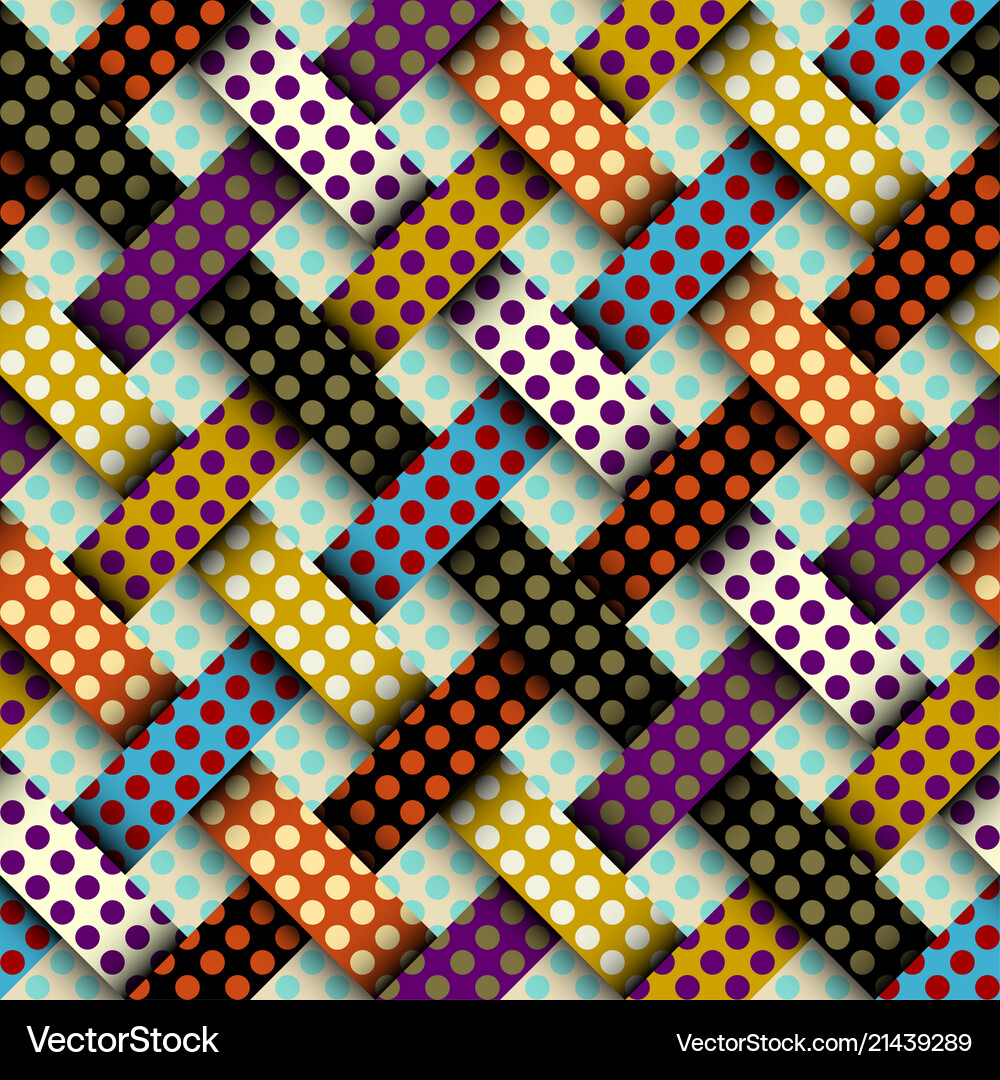 Seamless polka dot pattern Royalty Free Vector Image