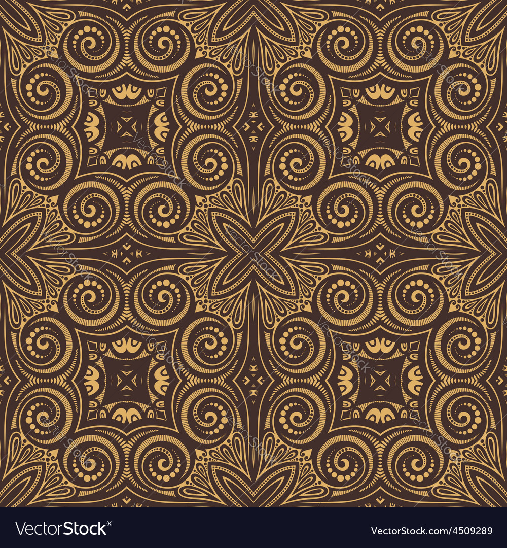 Seamless vintage lace pattern Royalty Free Vector Image