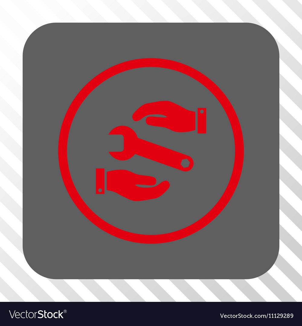 Service rounded square button
