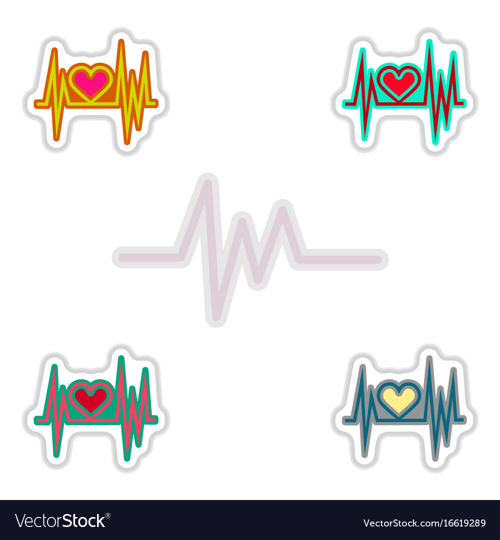 Set of color label design collection sound