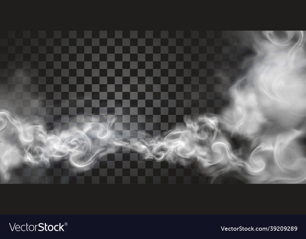 Smoke floating in the air