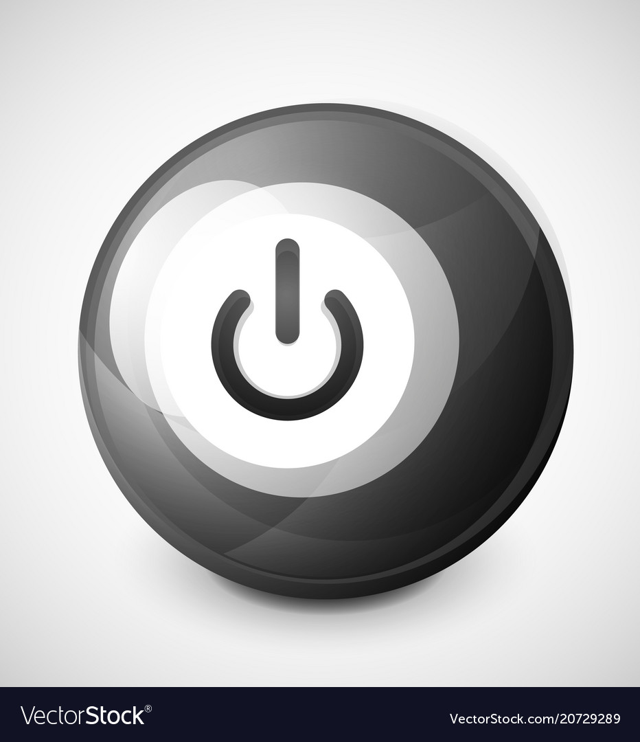 Start power button ui icon design on off symbol vector image Start power button ui icon design on off symbol