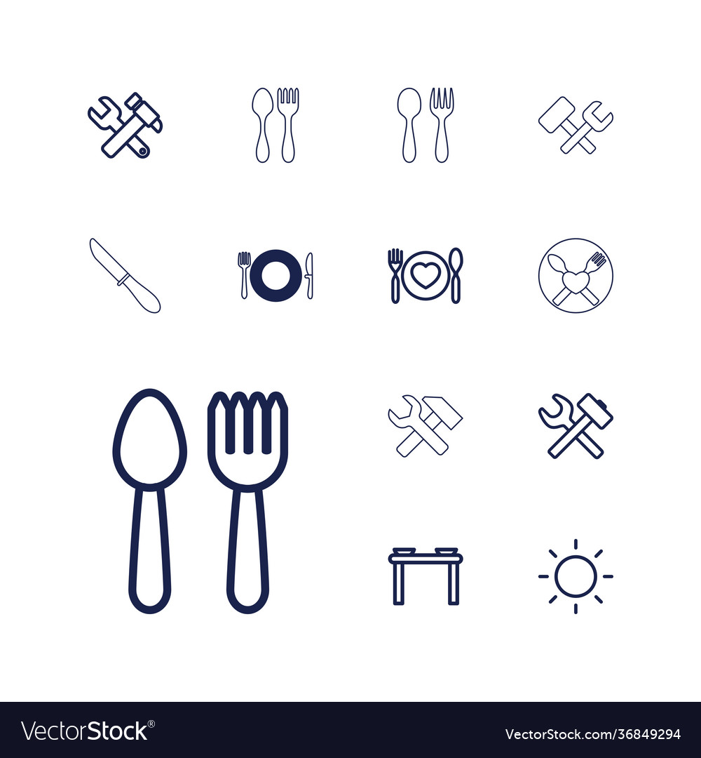 13 setting icons Royalty Free Vector Image - VectorStock