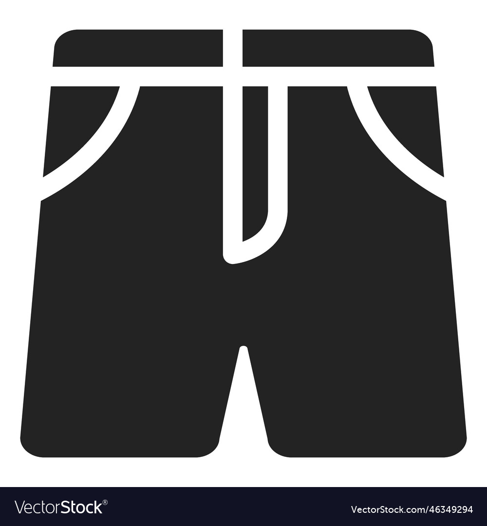 Beach shorts cut out Royalty Free Vector Image