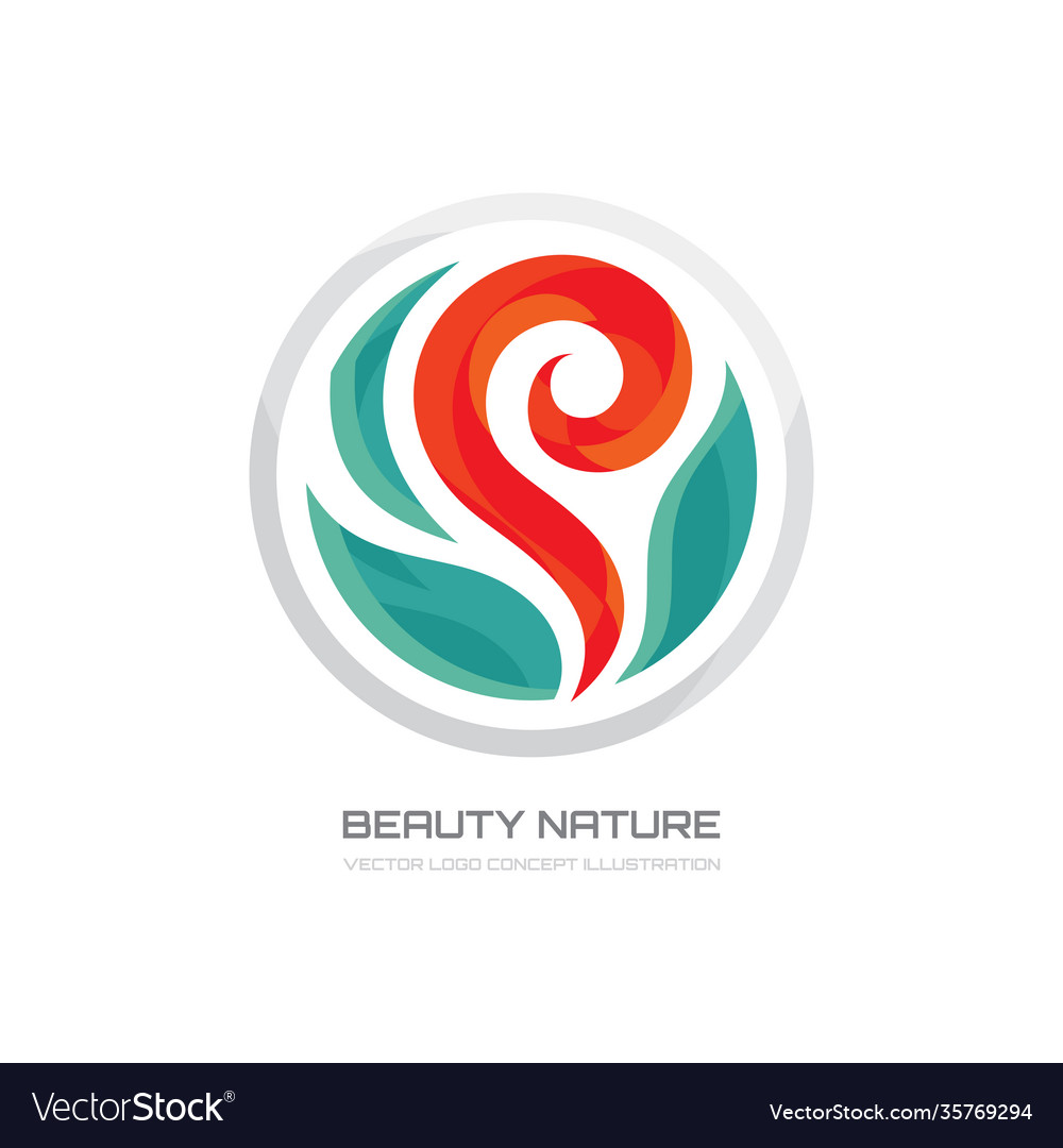 Beauty nature - logo template creative