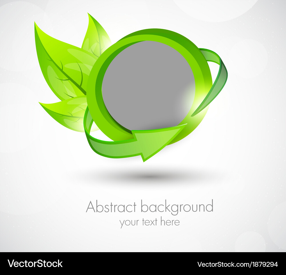 Ecology template Royalty Free Vector Image - VectorStock