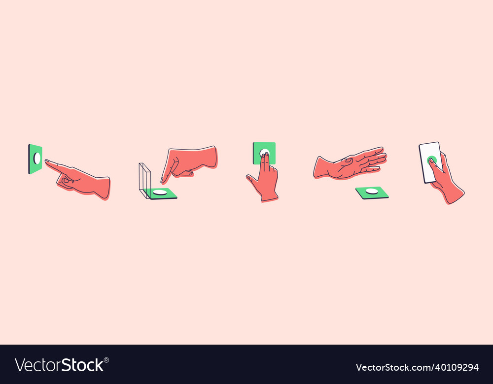Hands Pressing Control Buttons