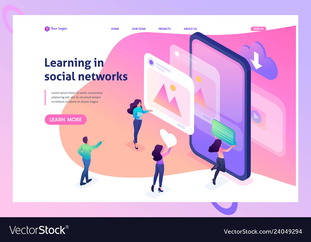 Isometric learning create profile social networks