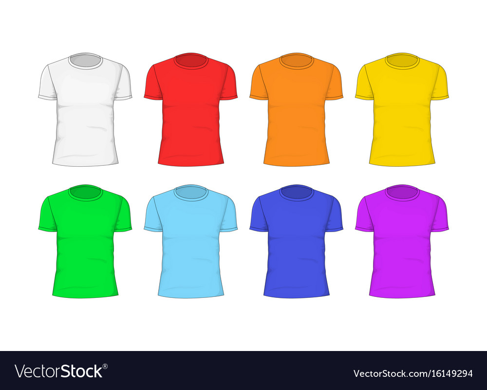 Man t-shirt cotton clothing Royalty Free Vector Image