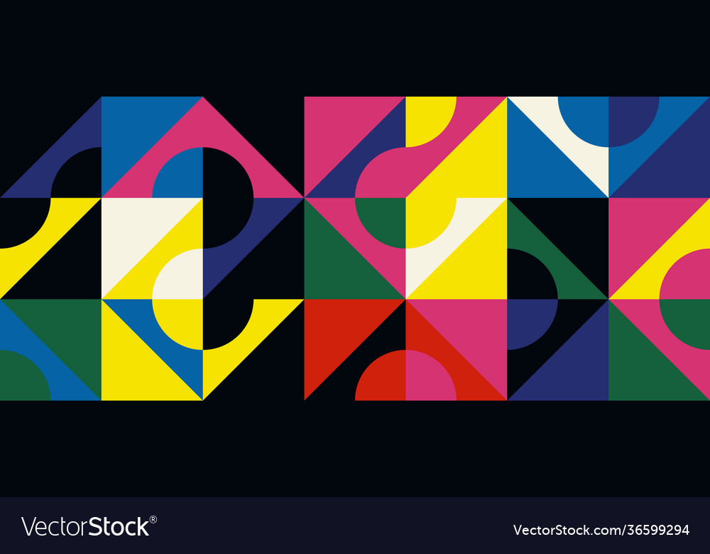 Neon Geometric Pattern