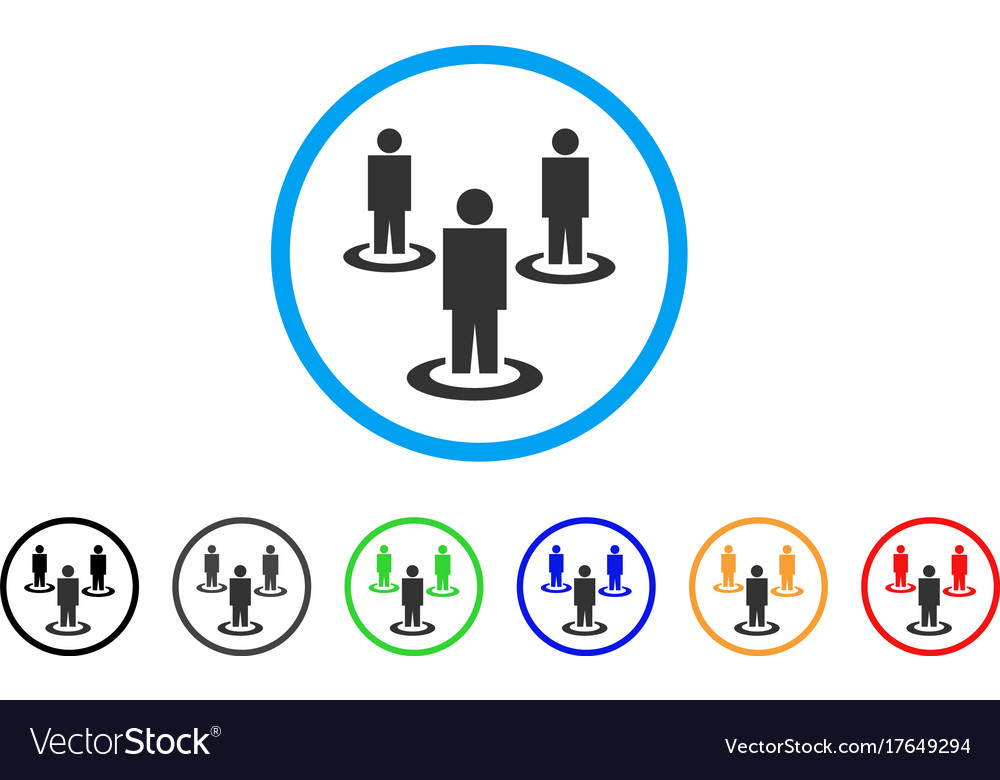 People rounded icon Royalty Free Vector Image - VectorStock