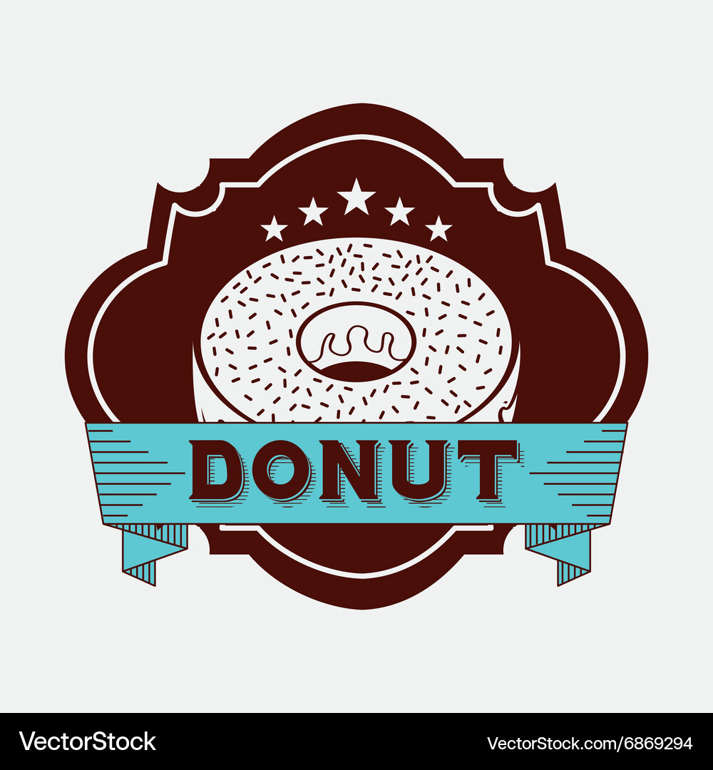 Sweet donuts design Royalty Free Vector Image - VectorStock
