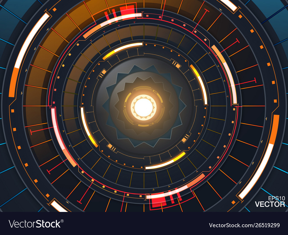 Abstract circle technology concept circuit board