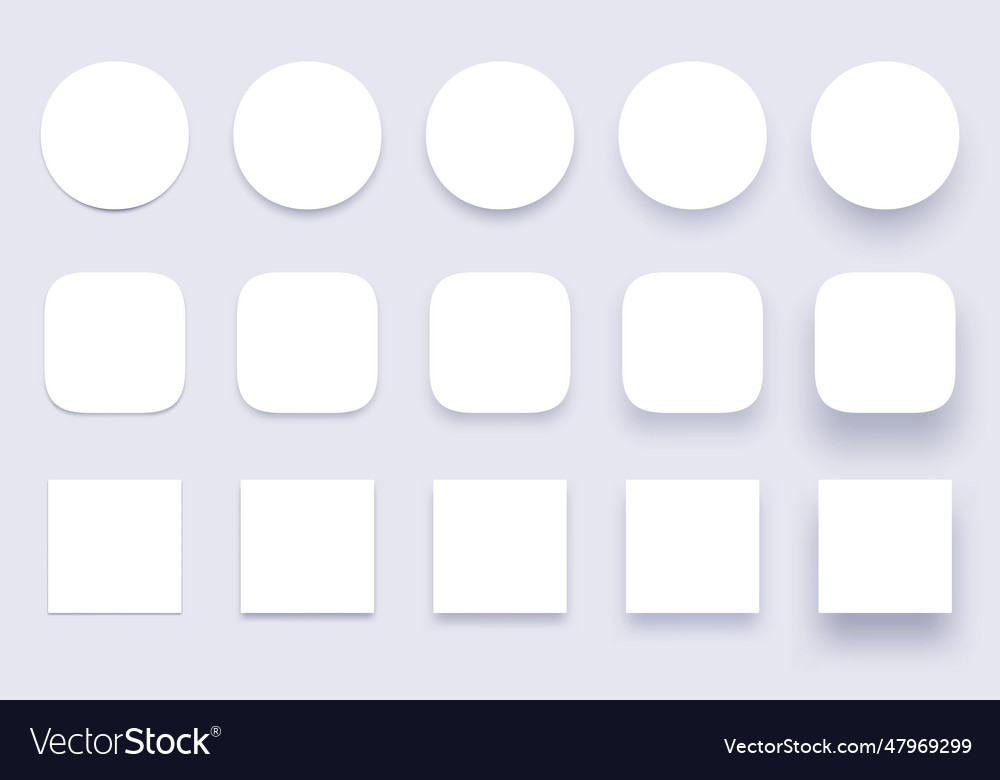Button shadows simple shape shadow clear buttons
