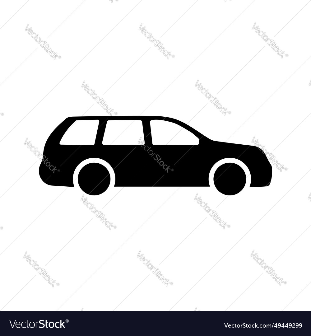 Car icon in flat style simple traffic icon Vector Image