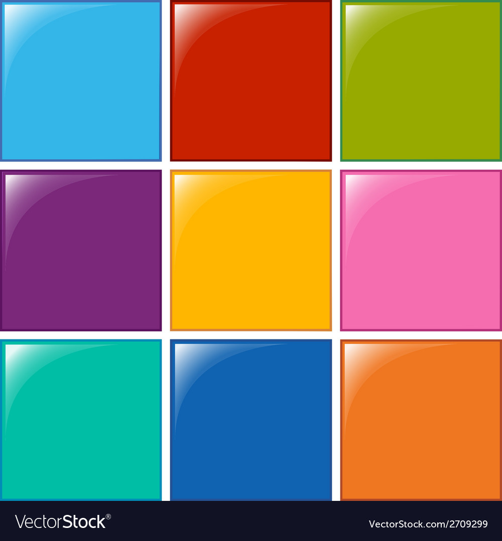 Colourful Squares Royalty Free Vector Image Vectorstock