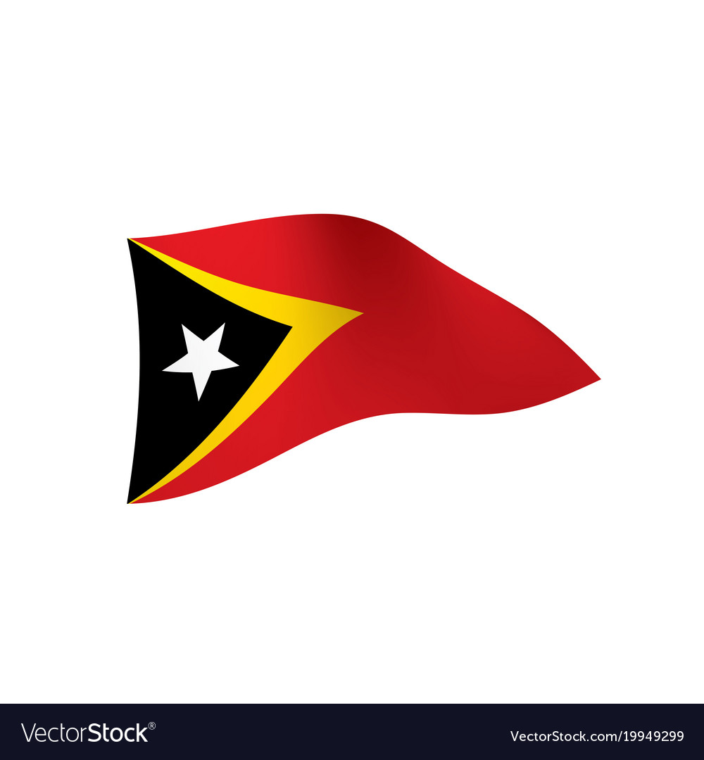 East timor flag Royalty Free Vector Image - VectorStock